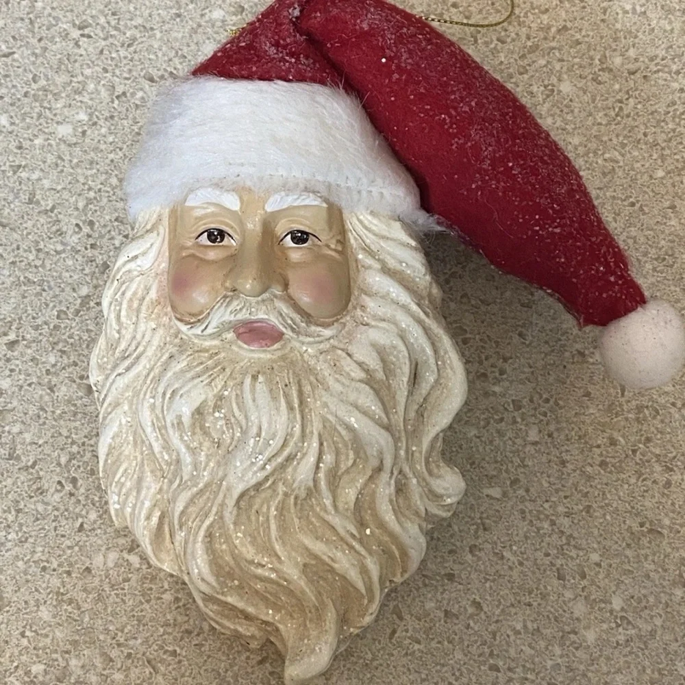 Santa Claus Ornament with Red Hat